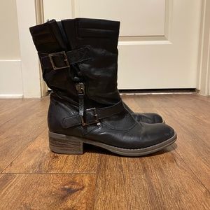 Clarks Black Motorcycle Boots